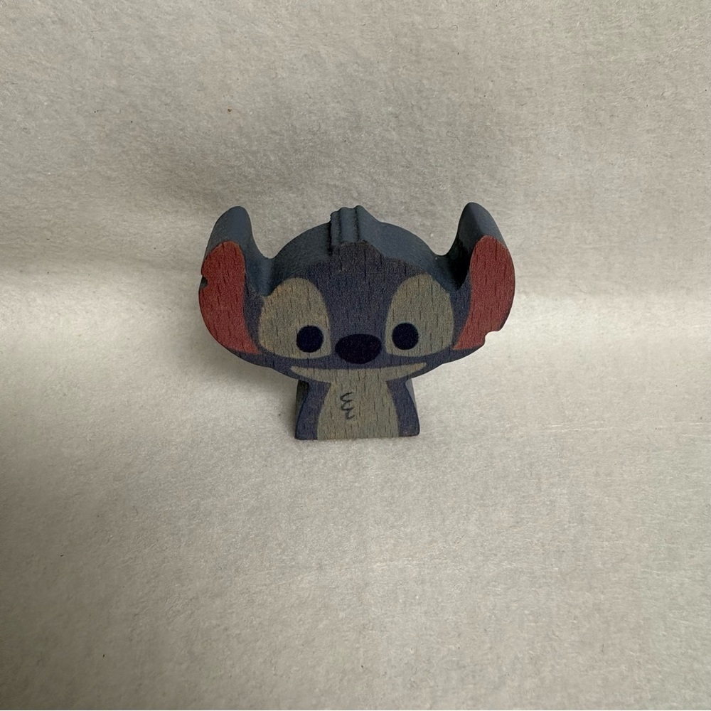STITCH KIDEA Japan Small Wooden Figure Toy